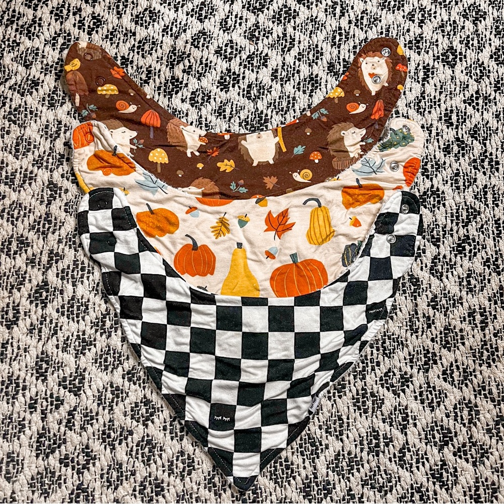 Little Sleepies Bamboo Bandana Bib Bundle of Three